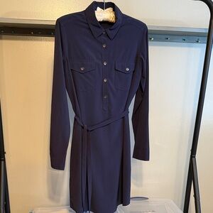 Eddie Bauer Elegant Navy Blue Shirt Dress
Great for travel.